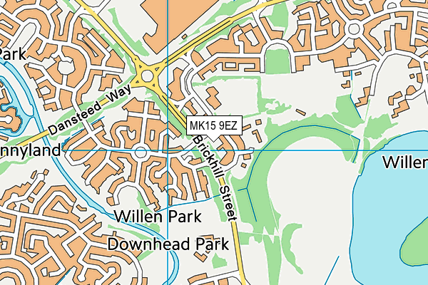 MK15 9EZ map - OS VectorMap District (Ordnance Survey) MK15 9EZ map - OS VectorMap District (Ordnance Survey)