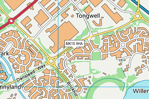 MK15 9HA map - OS VectorMap District (Ordnance Survey) MK15 9HA map - OS VectorMap District (Ordnance Survey)