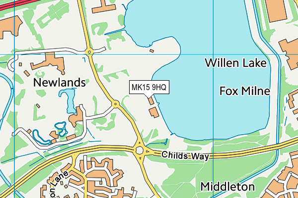 MK15 9HQ map - OS VectorMap District (Ordnance Survey) MK15 9HQ map - OS VectorMap District (Ordnance Survey)