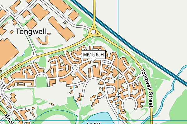 MK15 9JH map - OS VectorMap District (Ordnance Survey) MK15 9JH map - OS VectorMap District (Ordnance Survey)