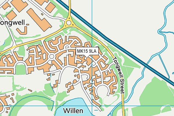 MK15 9LA map - OS VectorMap District (Ordnance Survey) MK15 9LA map - OS VectorMap District (Ordnance Survey)