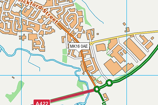 MK16 0AE map - OS VectorMap District (Ordnance Survey) MK16 0AE map - OS VectorMap District (Ordnance Survey)