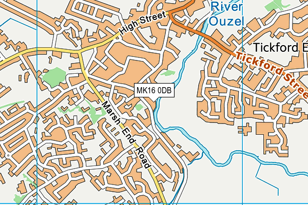 MK16 0DB map - OS VectorMap District (Ordnance Survey) MK16 0DB map - OS VectorMap District (Ordnance Survey)