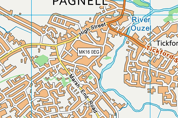 MK16 0EG map - OS VectorMap District (Ordnance Survey) MK16 0EG map - OS VectorMap District (Ordnance Survey)