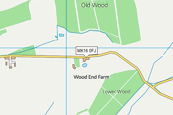 MK16 0FJ map - OS VectorMap District (Ordnance Survey) MK16 0FJ map - OS VectorMap District (Ordnance Survey)