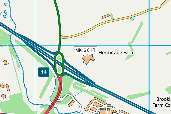 MK16 0HR map - OS VectorMap District (Ordnance Survey) MK16 0HR map - OS VectorMap District (Ordnance Survey)