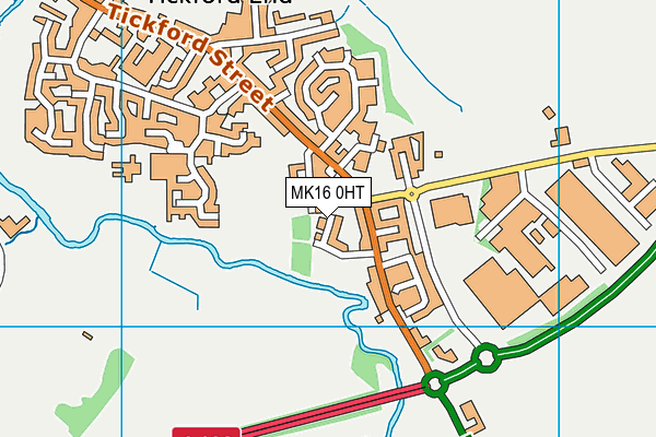 MK16 0HT map - OS VectorMap District (Ordnance Survey) MK16 0HT map - OS VectorMap District (Ordnance Survey)