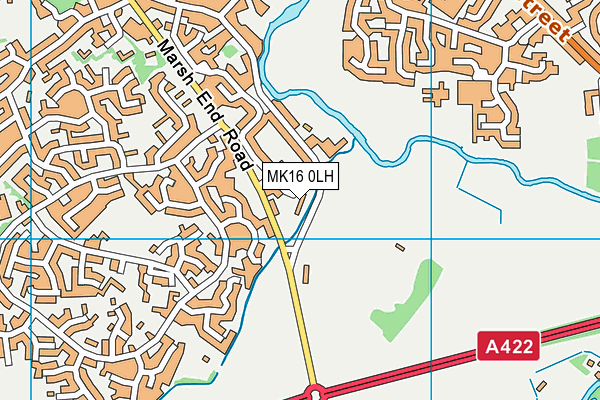 MK16 0LH map - OS VectorMap District (Ordnance Survey) MK16 0LH map - OS VectorMap District (Ordnance Survey)