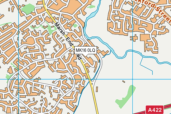 MK16 0LQ map - OS VectorMap District (Ordnance Survey) MK16 0LQ map - OS VectorMap District (Ordnance Survey)
