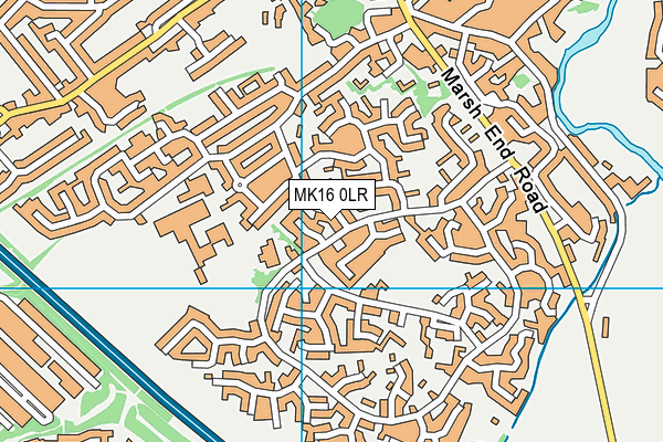 MK16 0LR map - OS VectorMap District (Ordnance Survey) MK16 0LR map - OS VectorMap District (Ordnance Survey)