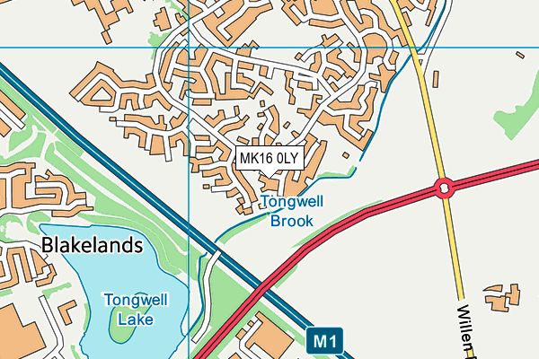 MK16 0LY map - OS VectorMap District (Ordnance Survey) MK16 0LY map - OS VectorMap District (Ordnance Survey)