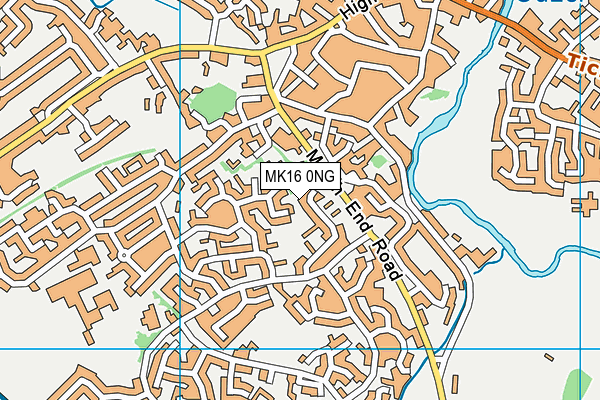 MK16 0NG map - OS VectorMap District (Ordnance Survey) MK16 0NG map - OS VectorMap District (Ordnance Survey)