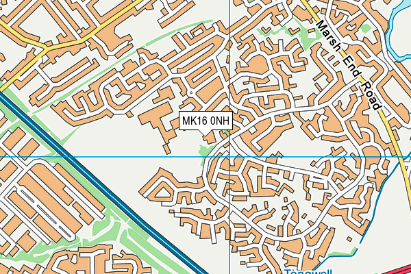MK16 0NH map - OS VectorMap District (Ordnance Survey) MK16 0NH map - OS VectorMap District (Ordnance Survey)