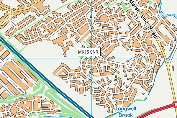MK16 0NR map - OS VectorMap District (Ordnance Survey) MK16 0NR map - OS VectorMap District (Ordnance Survey)