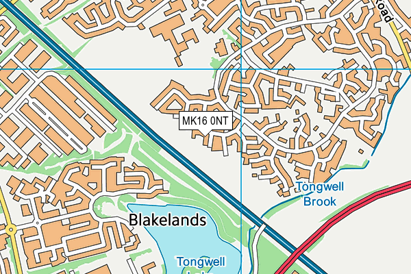 MK16 0NT map - OS VectorMap District (Ordnance Survey) MK16 0NT map - OS VectorMap District (Ordnance Survey)