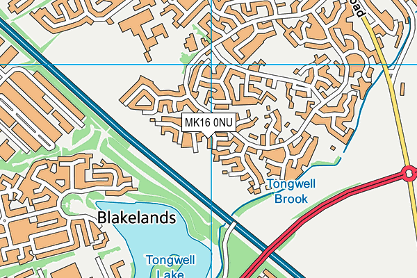 MK16 0NU map - OS VectorMap District (Ordnance Survey) MK16 0NU map - OS VectorMap District (Ordnance Survey)