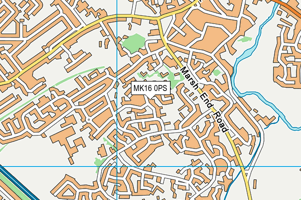 MK16 0PS map - OS VectorMap District (Ordnance Survey) MK16 0PS map - OS VectorMap District (Ordnance Survey)