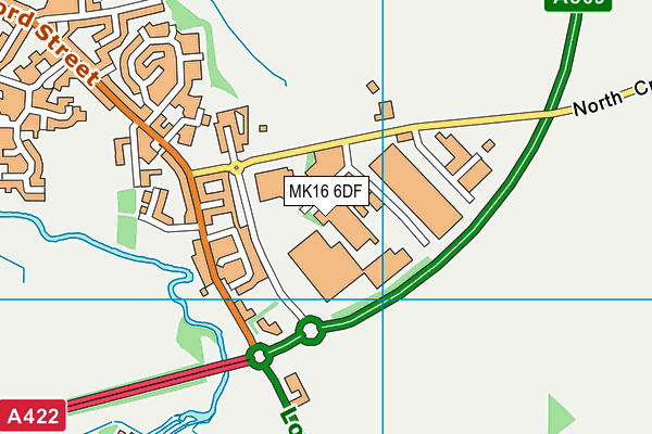 MK16 6DF map - OS VectorMap District (Ordnance Survey) MK16 6DF map - OS VectorMap District (Ordnance Survey)
