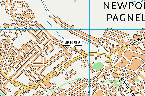 MK16 8FA map - OS VectorMap District (Ordnance Survey) MK16 8FA map - OS VectorMap District (Ordnance Survey)