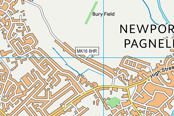 MK16 8HR map - OS VectorMap District (Ordnance Survey) MK16 8HR map - OS VectorMap District (Ordnance Survey)