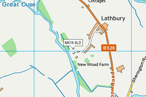 MK16 8LD map - OS VectorMap District (Ordnance Survey) MK16 8LD map - OS VectorMap District (Ordnance Survey)