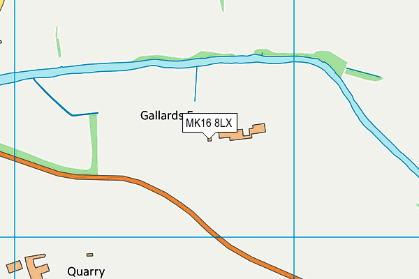 MK16 8LX map - OS VectorMap District (Ordnance Survey) MK16 8LX map - OS VectorMap District (Ordnance Survey)
