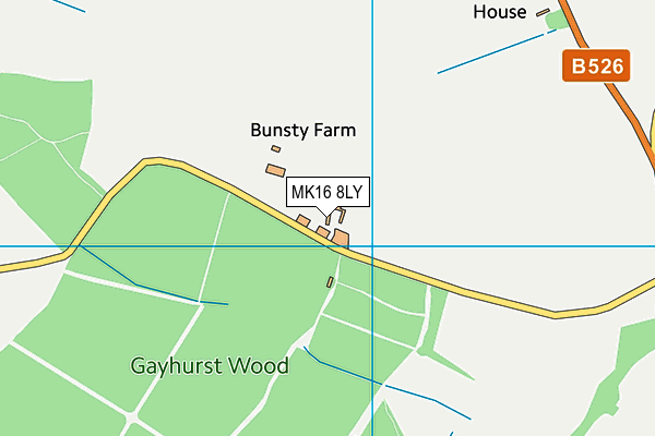 MK16 8LY map - OS VectorMap District (Ordnance Survey) MK16 8LY map - OS VectorMap District (Ordnance Survey)