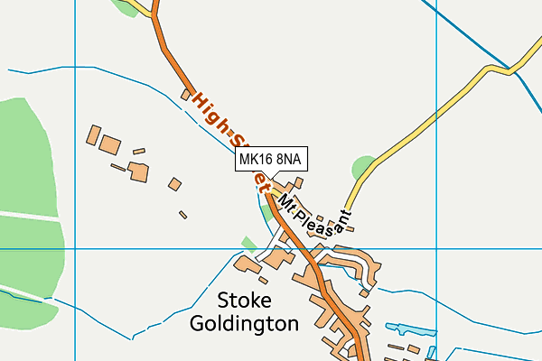 MK16 8NA map - OS VectorMap District (Ordnance Survey)