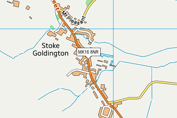 MK16 8NR map - OS VectorMap District (Ordnance Survey)