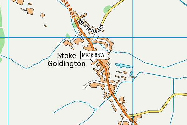 MK16 8NW map - OS VectorMap District (Ordnance Survey) MK16 8NW map - OS VectorMap District (Ordnance Survey)