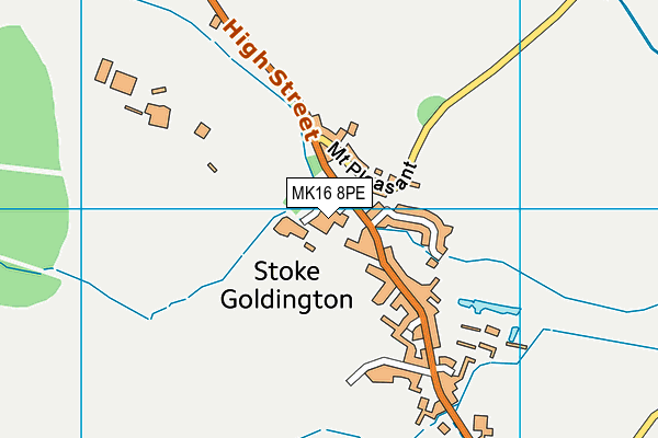 MK16 8PE map - OS VectorMap District (Ordnance Survey) MK16 8PE map - OS VectorMap District (Ordnance Survey)