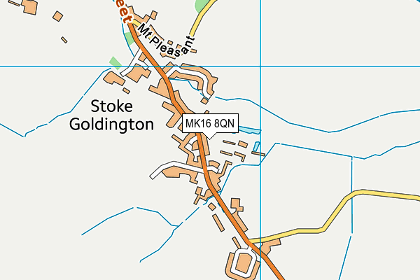 MK16 8QN map - OS VectorMap District (Ordnance Survey)