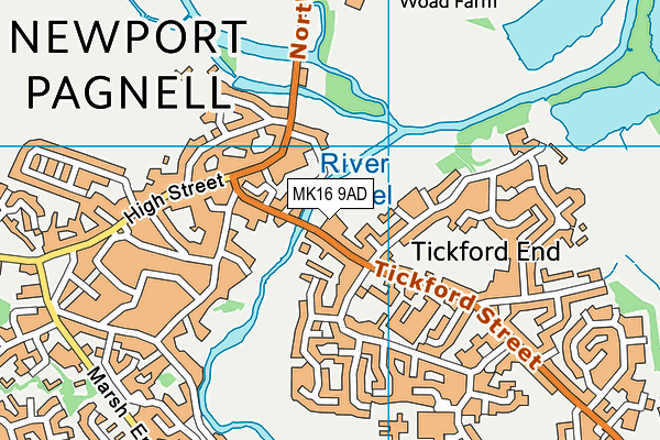 MK16 9AD map - OS VectorMap District (Ordnance Survey) MK16 9AD map - OS VectorMap District (Ordnance Survey)