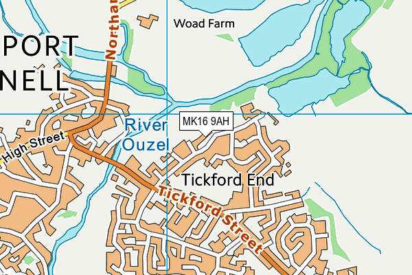 MK16 9AH map - OS VectorMap District (Ordnance Survey) MK16 9AH map - OS VectorMap District (Ordnance Survey)