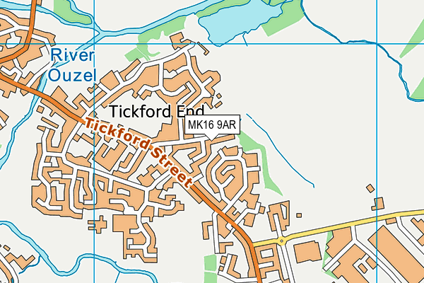 MK16 9AR map - OS VectorMap District (Ordnance Survey) MK16 9AR map - OS VectorMap District (Ordnance Survey)