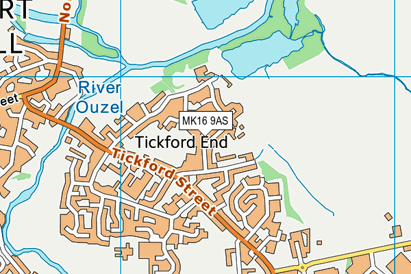 MK16 9AS map - OS VectorMap District (Ordnance Survey) MK16 9AS map - OS VectorMap District (Ordnance Survey)