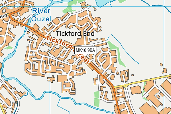 MK16 9BA map - OS VectorMap District (Ordnance Survey) MK16 9BA map - OS VectorMap District (Ordnance Survey)