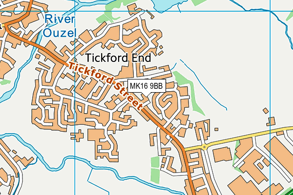 MK16 9BB map - OS VectorMap District (Ordnance Survey) MK16 9BB map - OS VectorMap District (Ordnance Survey)