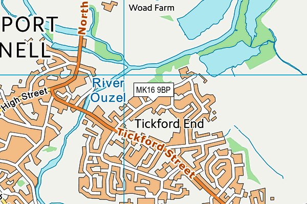 MK16 9BP map - OS VectorMap District (Ordnance Survey) MK16 9BP map - OS VectorMap District (Ordnance Survey)