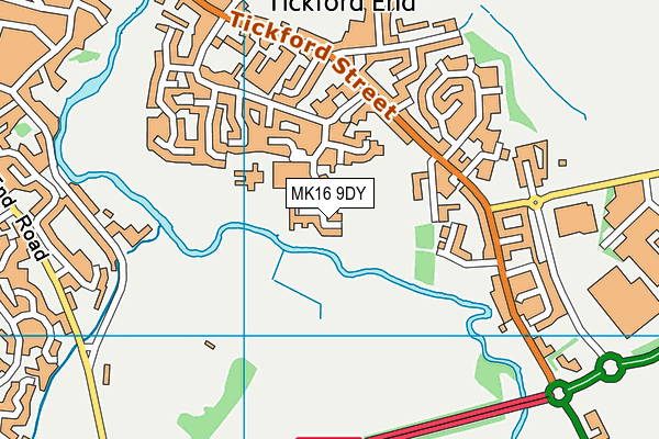 MK16 9DY map - OS VectorMap District (Ordnance Survey) MK16 9DY map - OS VectorMap District (Ordnance Survey)