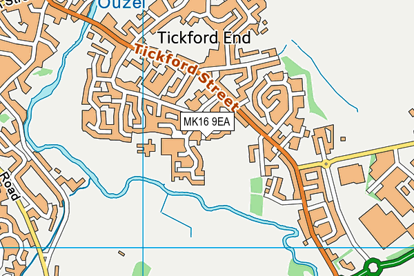 MK16 9EA map - OS VectorMap District (Ordnance Survey) MK16 9EA map - OS VectorMap District (Ordnance Survey)