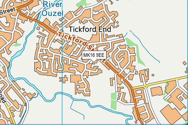MK16 9EE map - OS VectorMap District (Ordnance Survey) MK16 9EE map - OS VectorMap District (Ordnance Survey)