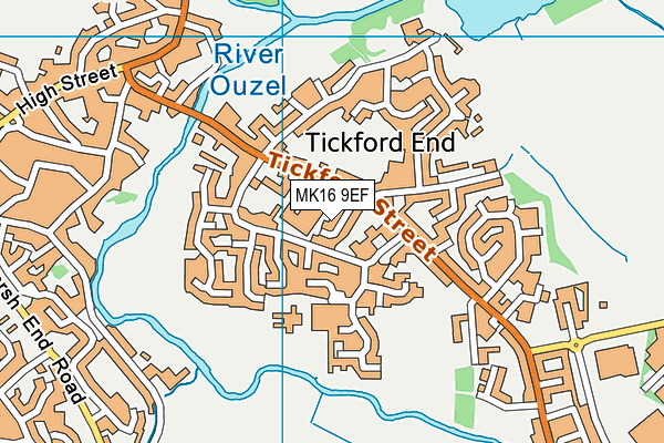 MK16 9EF map - OS VectorMap District (Ordnance Survey) MK16 9EF map - OS VectorMap District (Ordnance Survey)