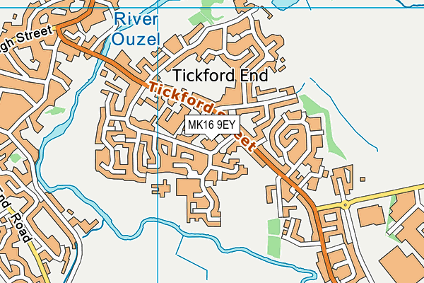 MK16 9EY map - OS VectorMap District (Ordnance Survey) MK16 9EY map - OS VectorMap District (Ordnance Survey)