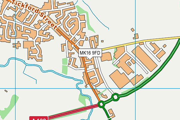 MK16 9FD map - OS VectorMap District (Ordnance Survey) MK16 9FD map - OS VectorMap District (Ordnance Survey)