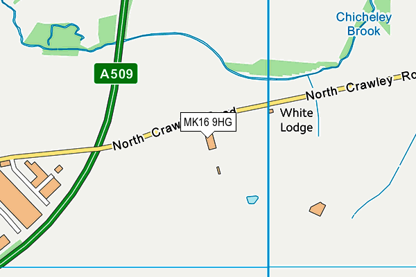 MK16 9HG map - OS VectorMap District (Ordnance Survey) MK16 9HG map - OS VectorMap District (Ordnance Survey)