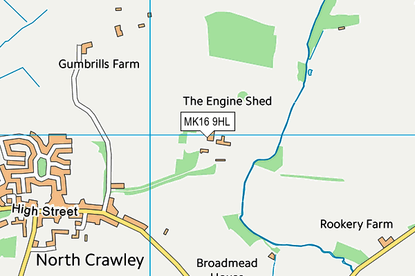 MK16 9HL map - OS VectorMap District (Ordnance Survey) MK16 9HL map - OS VectorMap District (Ordnance Survey)