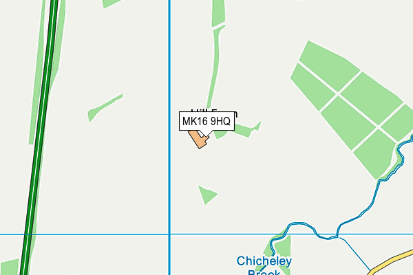 MK16 9HQ map - OS VectorMap District (Ordnance Survey) MK16 9HQ map - OS VectorMap District (Ordnance Survey)