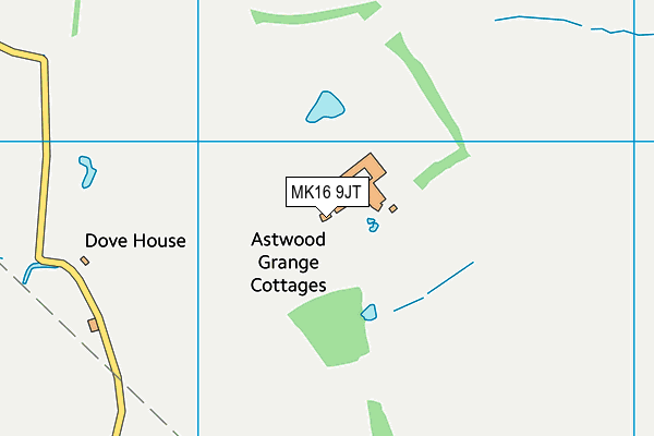 MK16 9JT map - OS VectorMap District (Ordnance Survey) MK16 9JT map - OS VectorMap District (Ordnance Survey)
