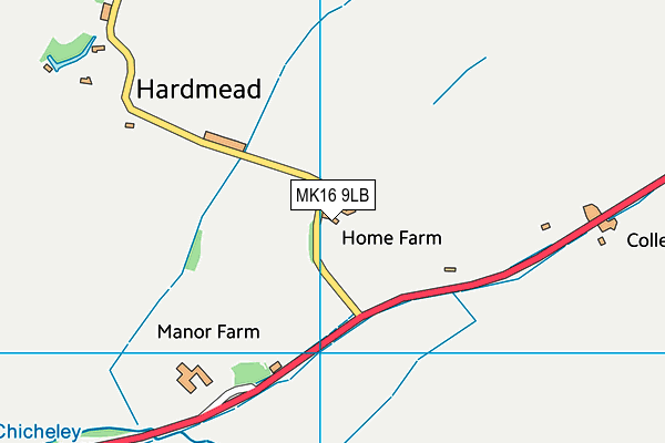 MK16 9LB map - OS VectorMap District (Ordnance Survey) MK16 9LB map - OS VectorMap District (Ordnance Survey)